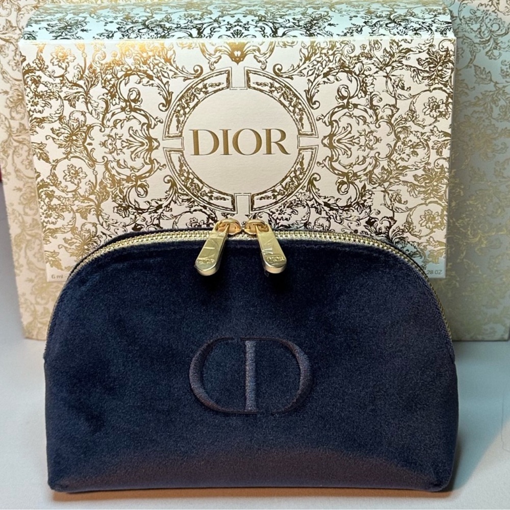 Dior Holiday Blue Velvet Bag